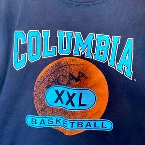 Vintage 90s Champion Tank Top Columbia Basketball XL.